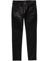Purple Brand - P001 Leathered Skinny Jeans - Lyst