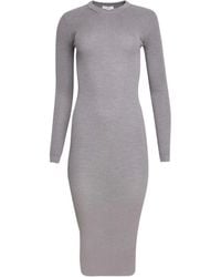 Wardrobe NYC - Ribbed Long-Sleeve Midi Dress - Lyst