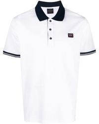 Paul & Shark - Logo-patch Organic-cotton Polo Shirt - Lyst