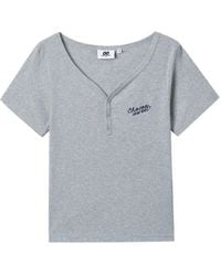 Chocoolate - Button V-Neck T-Shirt - Lyst
