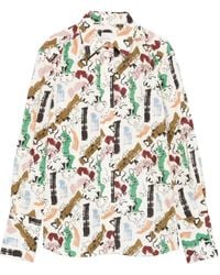 Paul Smith - Abstract-Print Cotton Shirt - Lyst