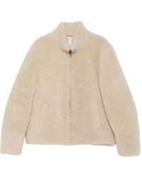 Eraldo - High-Neck Shearling Jacket - Lyst
