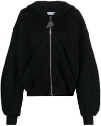 The Attico - Cotton Bomber Jacket With Logo Print - Lyst