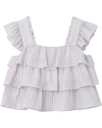 B+ AB - Top Con Ruches - Lyst