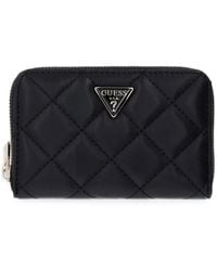 Guess - Juliet Quilted Logo-Plaque Wallet - Lyst