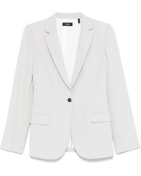 Theory - Blazer En Crêpe - Lyst