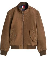 Tommy Hilfiger - Zipped Leather Jacket - Lyst