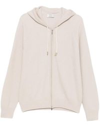 Barba Napoli - Zip-Up Waffle-Knit Hood Cardigan - Lyst