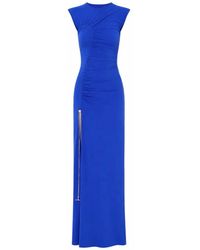 Danamé - Ruched Chain-Detail Maxi Dress - Lyst