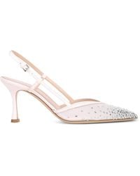 Ninalilou - Amy Embellished Mesh Pumps - Lyst