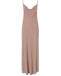 Pinko - Verziertes Kleid Mit Drapiertem Ausschnitt - Lyst