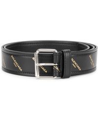 balenciaga men's logo belt