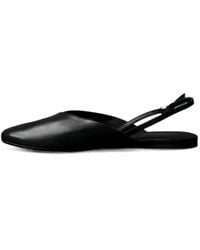 Calvin Klein - Slingback Leather Flat Pumps - Lyst