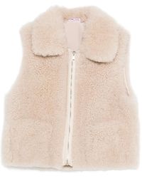 Liska - Shearling Zip-Up Gilet - Lyst