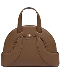 Aigner - Medium Sellina Logo-Plaque Tote Bag - Lyst