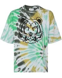 KENZO - Tiger Tie-Dye Print T-Shirt - Lyst