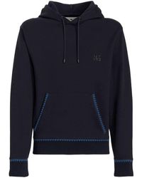 Etro - Logo-patch pullover hoodie - Lyst