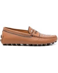 Tod's - Loafer Mit Nieten - Lyst