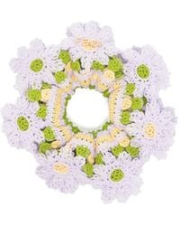 Fendi - Crochet Floral-Patch Scrunchie - Lyst