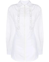 Marine Serre - Household レーストリム シャツドレス - Lyst