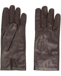 Maison Margiela - Four-Stitch Leather Gloves - Lyst