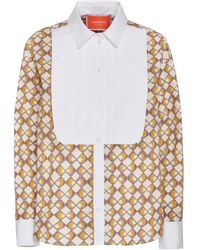 La DoubleJ - Camisa Con Motivo Geométrico - Lyst