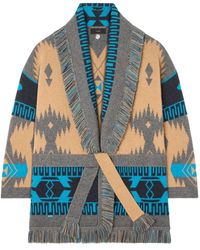 Alanui - Icon Jacquard Fringed Cardigan - Lyst