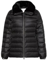 Calvin Klein - Faux-Fur-Trim Quilted Jacket - Lyst