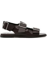 Aeyde - Tekla Buckled Leather Sandals - Lyst