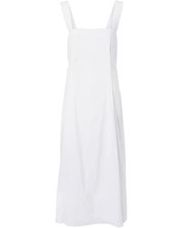 Vince - Midi-Jurk Met Vierkante Hals - Lyst