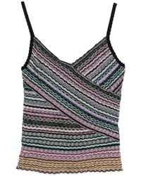 Missoni - Striped Wrap Tank Top - Lyst