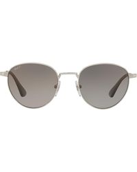 Persol Sonnenbrille mit runden Gläsern - Mettallic