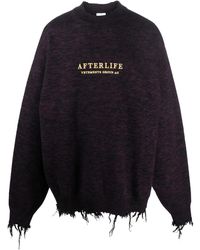 Vetements - Felpa Con Effetto Vissuto - Lyst