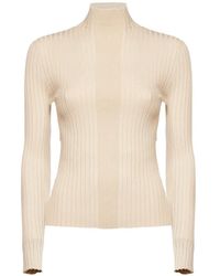 Kaos - High-Neck Ribbed Sweater - Lyst