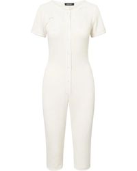 Elena Velez - Y6 Long Johns Ribbed-Knit Jumpsuit - Lyst
