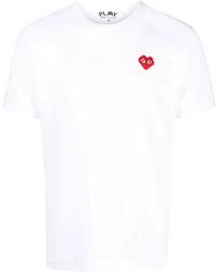 COMME DES GARÇONS PLAY - Short-Sleeve Cotton T-Shirt - Lyst