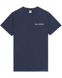 Sporty & Rich - Short-Sleeve Logo-Detail T-Shirt - Lyst