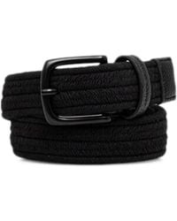 ARMANI EXCHANGE - Woven Texture Belt - Lyst