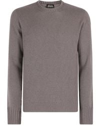 Drumohr - Cashmere Ribbed Crew-Neck Knit Sweater - Lyst