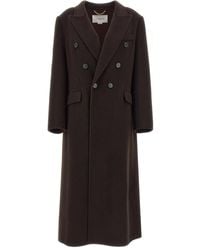 Victoria Beckham - Double-breasted Peak-lapel Coat - Lyst
