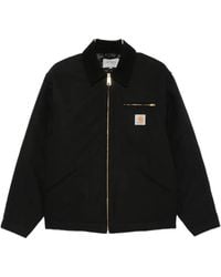 Carhartt - Og Detroit Logo-Patch Zip-Up Shirt Jacket - Lyst