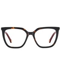 Carolina Herrera - Tortoiseshell-Effect Squared-Frame Glasses - Lyst