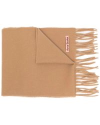 Acne Studios - Melange Fringe-Trim Wool Scarf - Lyst