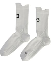 Y-3 - Logo-Detail Crew Socks - Lyst
