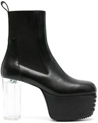 Rick Owens - Minimal Grill 120mm Leather Boots - Lyst