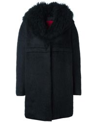 Moncler Manteau oversize texturé - Noir