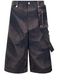JiyongKim - Sun-Bleached Work Shorts - Lyst