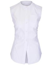 Veronica Beard - Camicia Smanicata Harini Con Ruches - Lyst