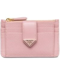Prada - Leather Card Holder - Lyst