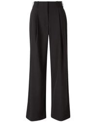 Herno - Pleated-Design Wide-Leg Trousers - Lyst